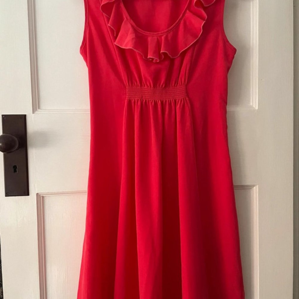 New Look Maternity Dress 10 Coral pink floaty